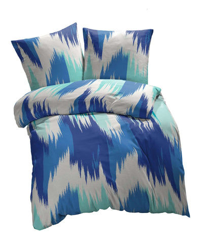 etérea Microfaser Bettwäsche Lex Blau 40x80 #farbe_blau