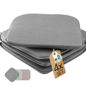 etérea Streifen Sitzkissen Stuhlkissen Indoor & Outdoor 4er Set 38x38 cm