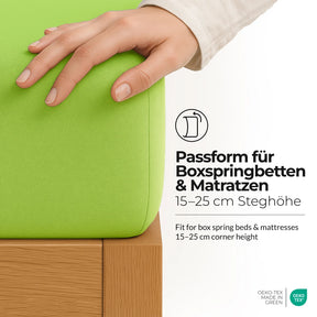 etérea Premium Jersey Spannbettlaken - 90x200 - 200x200 cm
