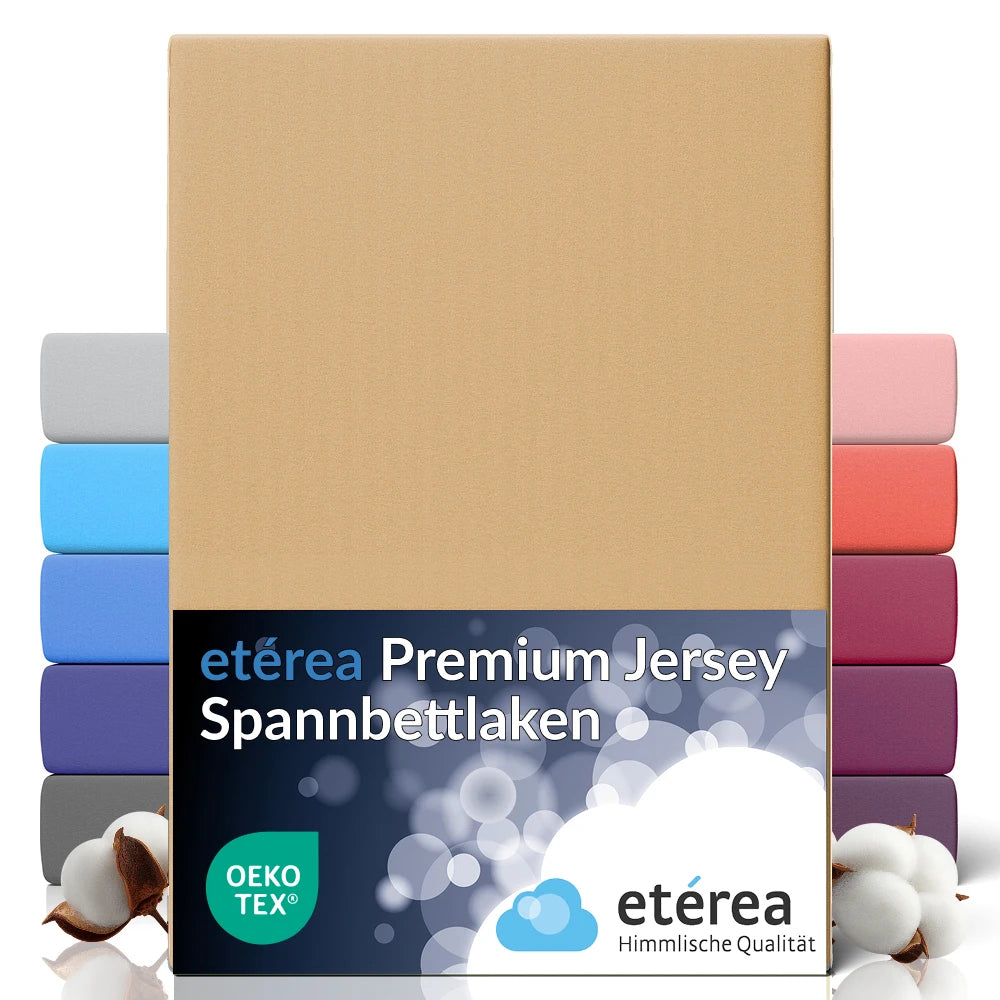 etérea Premium Jersey Spannbettlaken - 90x200 - 200x200 cm