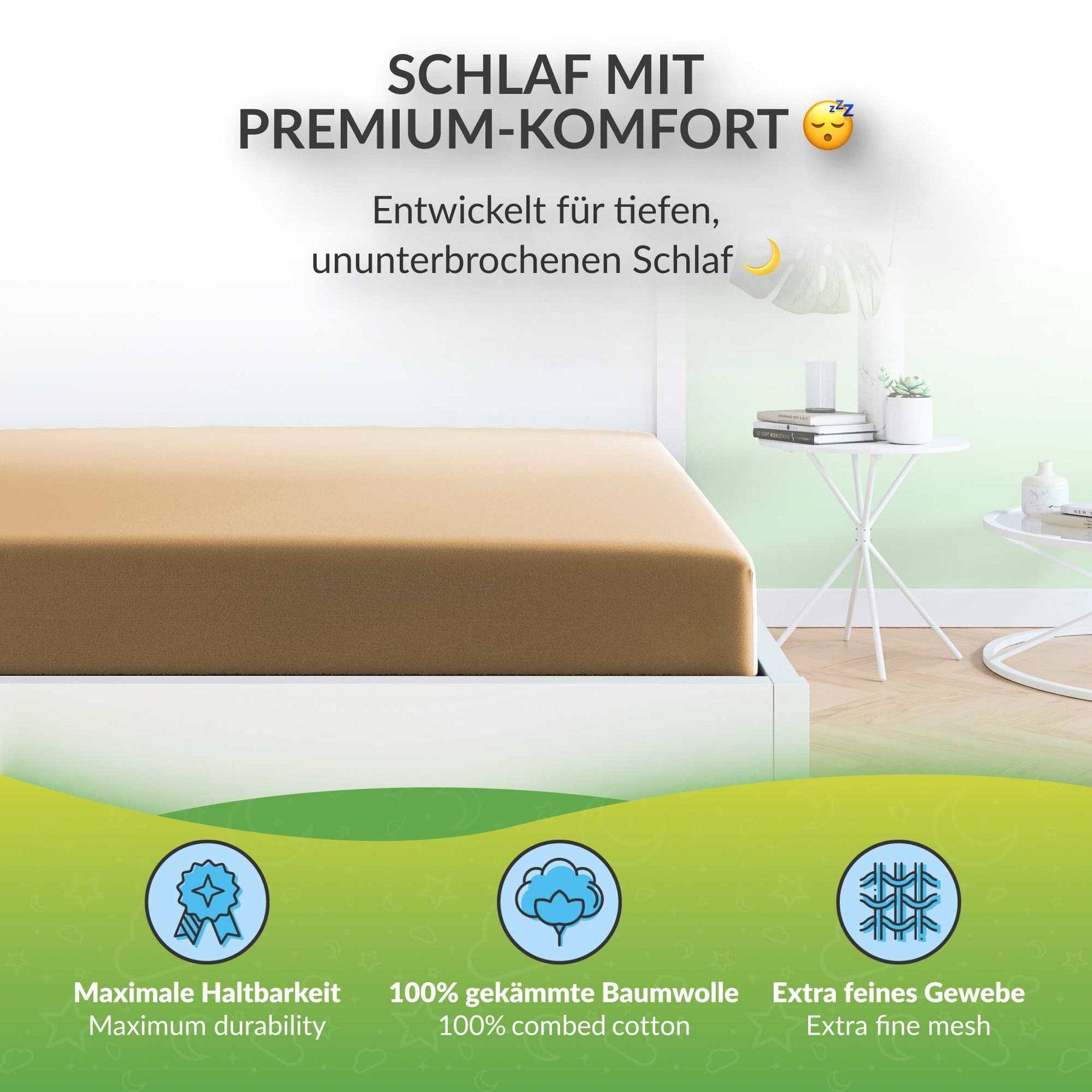 etérea Premium Jersey Spannbettlaken