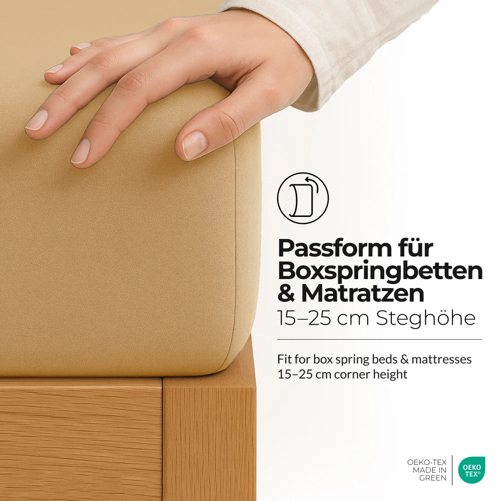 etérea Premium Jersey Spannbettlaken - 90x200 - 200x200 cm
