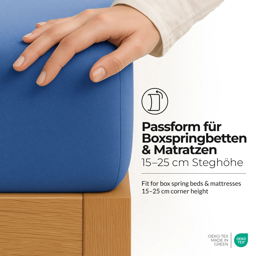 etérea Premium Jersey Spannbettlaken - 90x200 - 200x200 cm