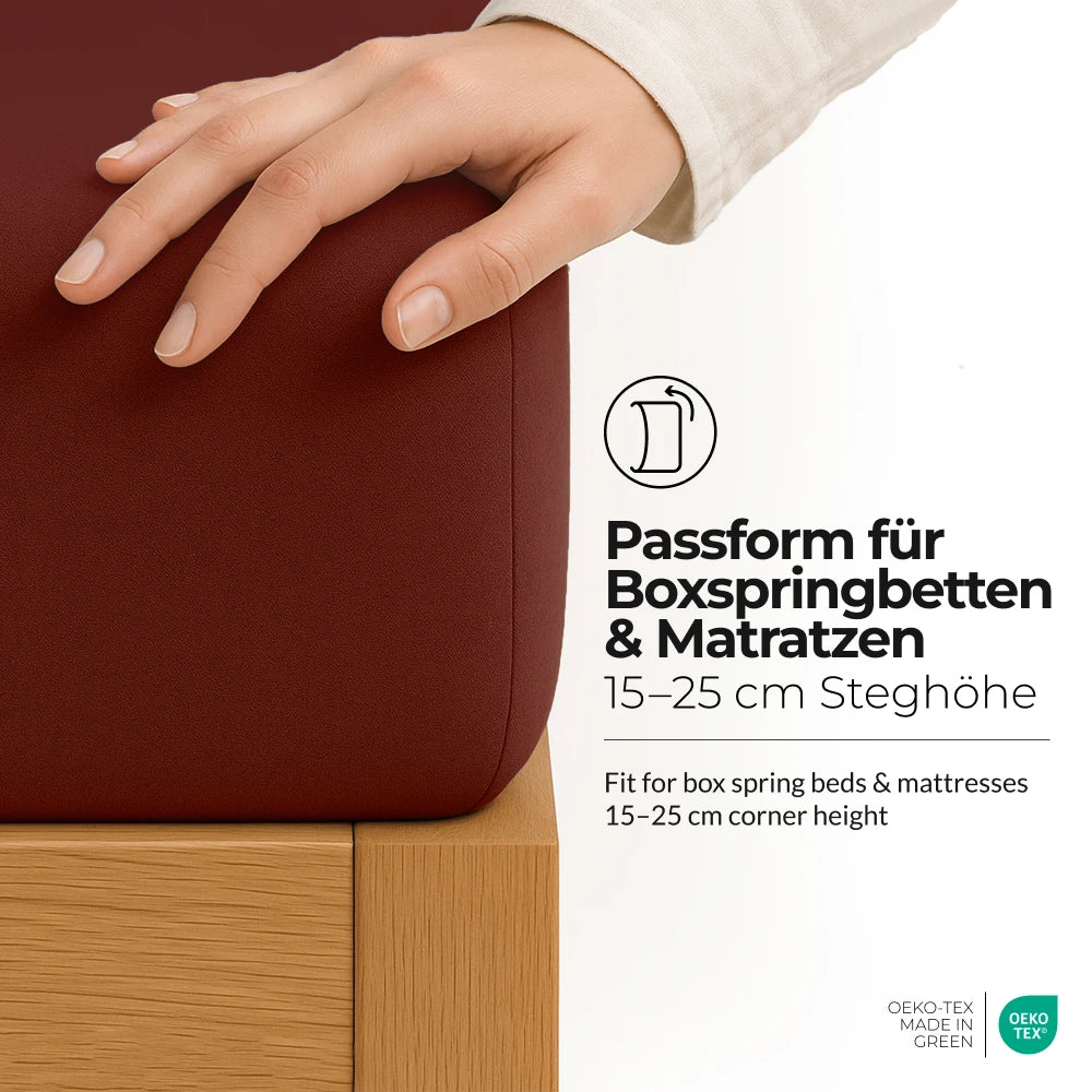 etérea Premium Jersey Spannbettlaken - 90x200 - 200x200 cm