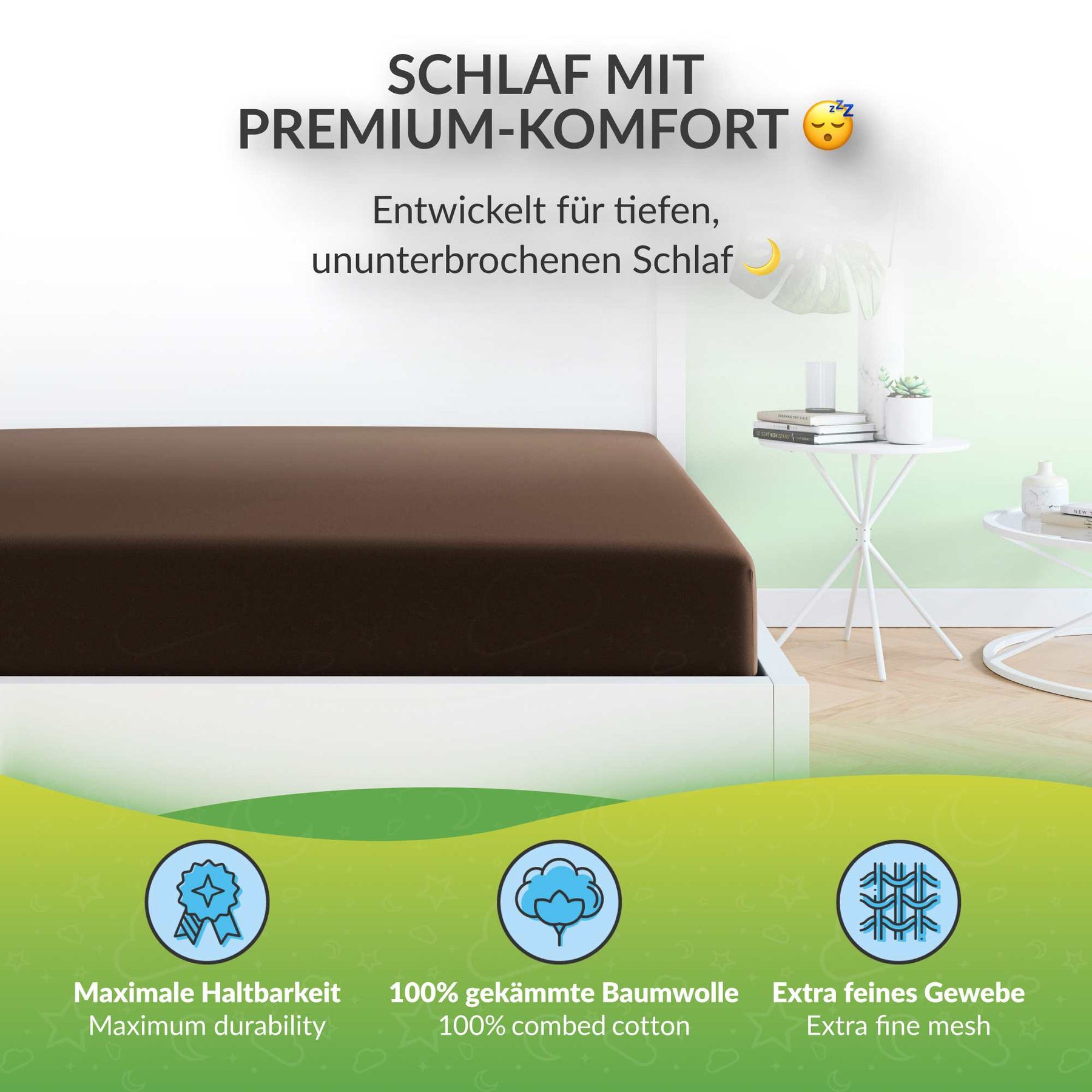 etérea Premium Jersey Spannbettlaken