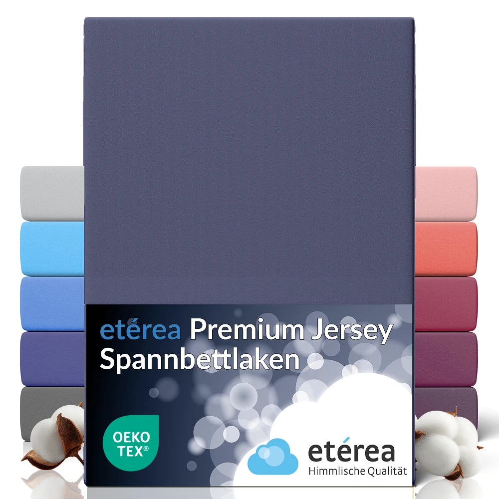 etérea Premium Jersey Spannbettlaken - 90x200 - 200x200 cm