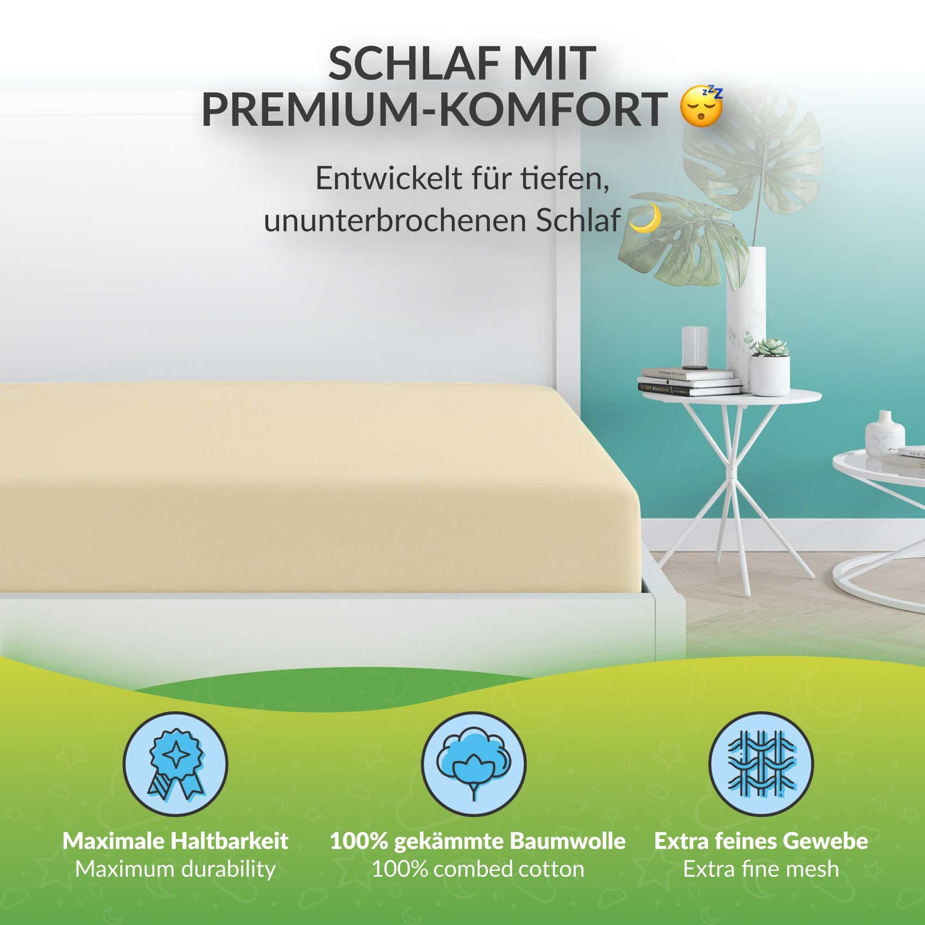 etérea Premium Jersey Spannbettlaken