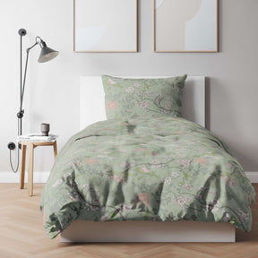 etérea Renforcé Bettwäsche Mikko Grün Rose