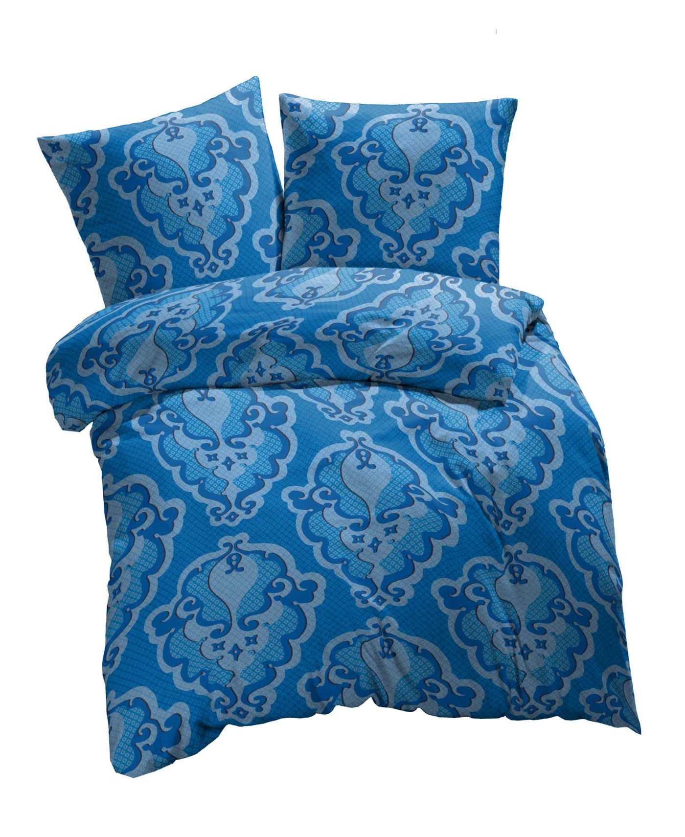 etérea Renforcé Bettwäsche Trisa Blau 40x80 #farbe_blau