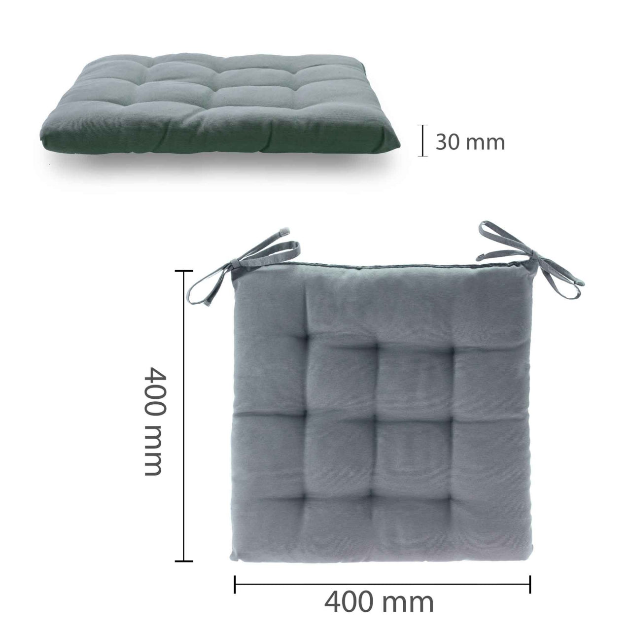 etérea Sitzkissen Stuhlkissen Basic 40x40cm - Innen und Aussenbereich