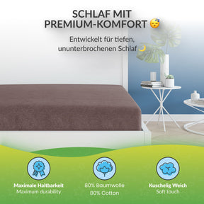 etérea Teddy Flausch Spannbettlaken - 90x200 - 200x220 cm