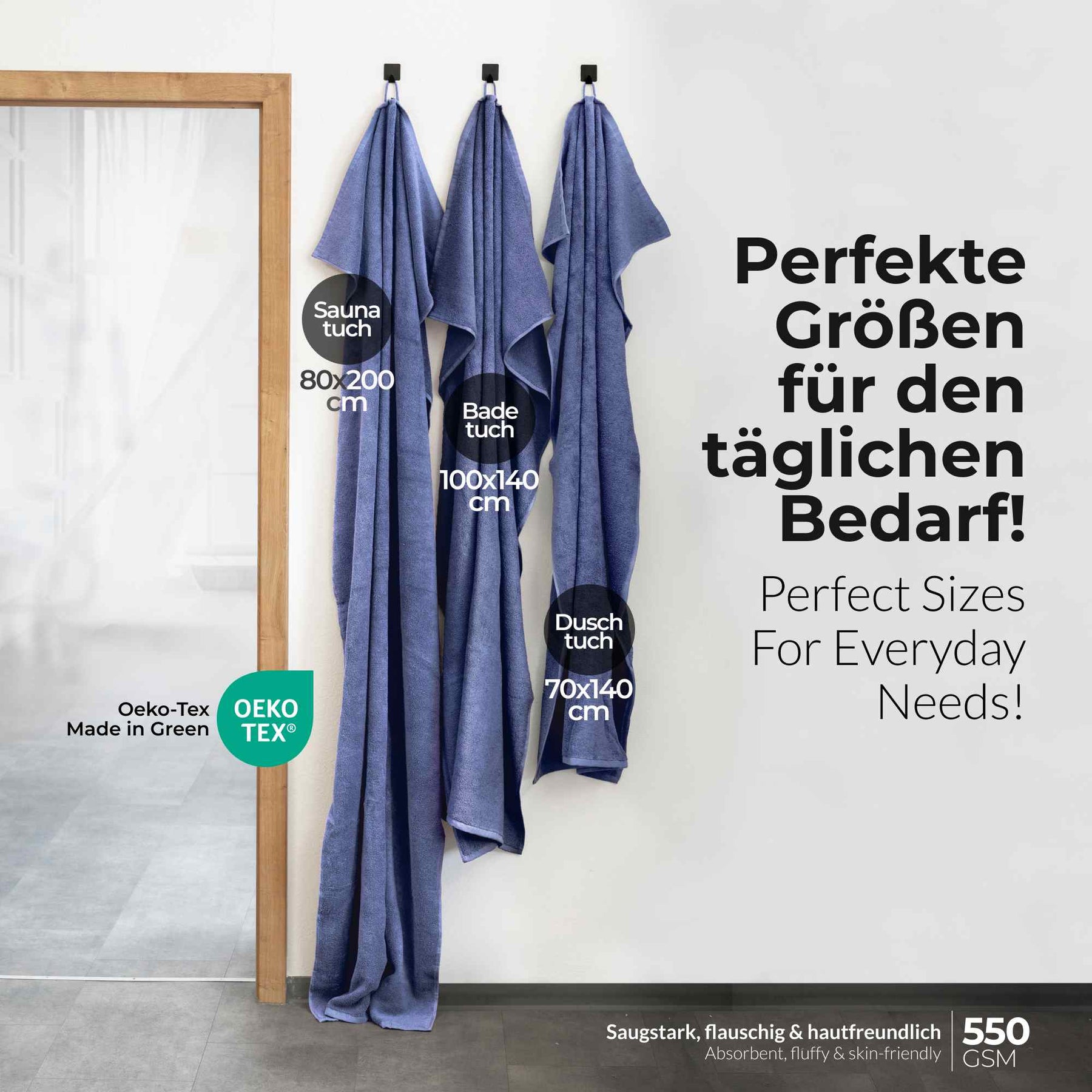 etérea Handtuch Serie Viola ohne Borte
