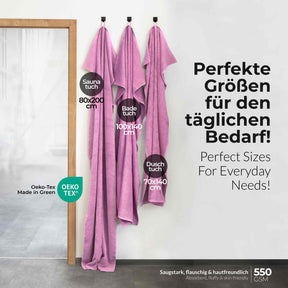etérea Handtuch Serie Viola ohne Borte