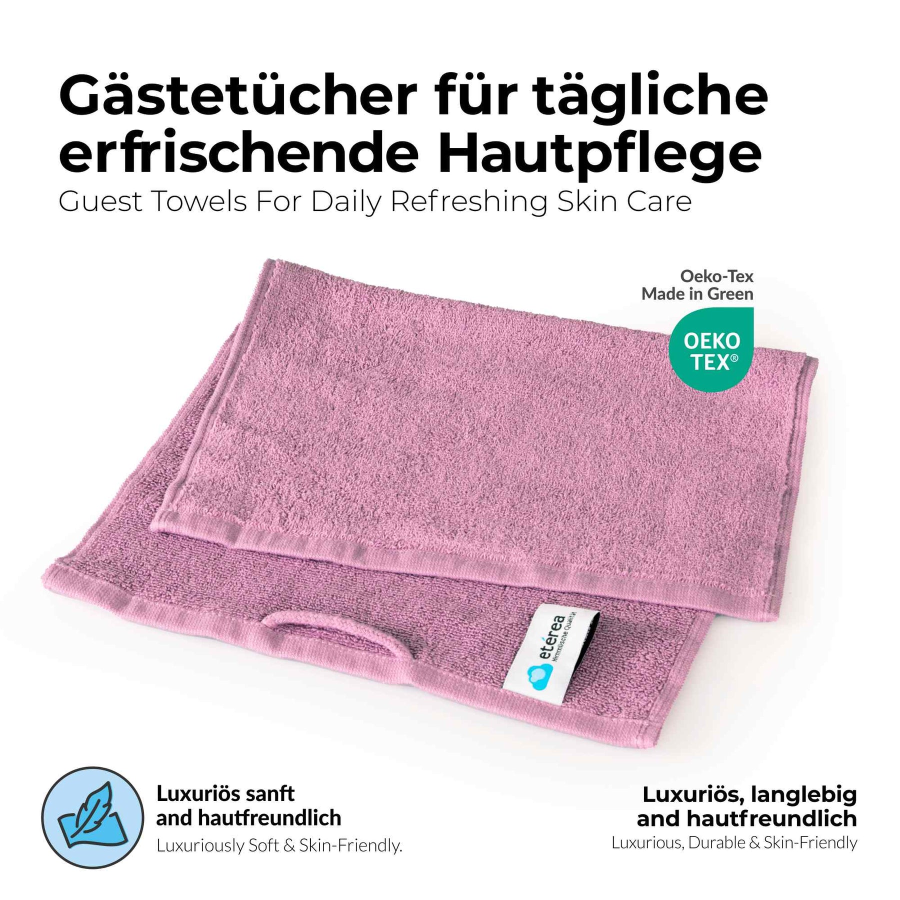 etérea Handtuch Serie Viola ohne Borte