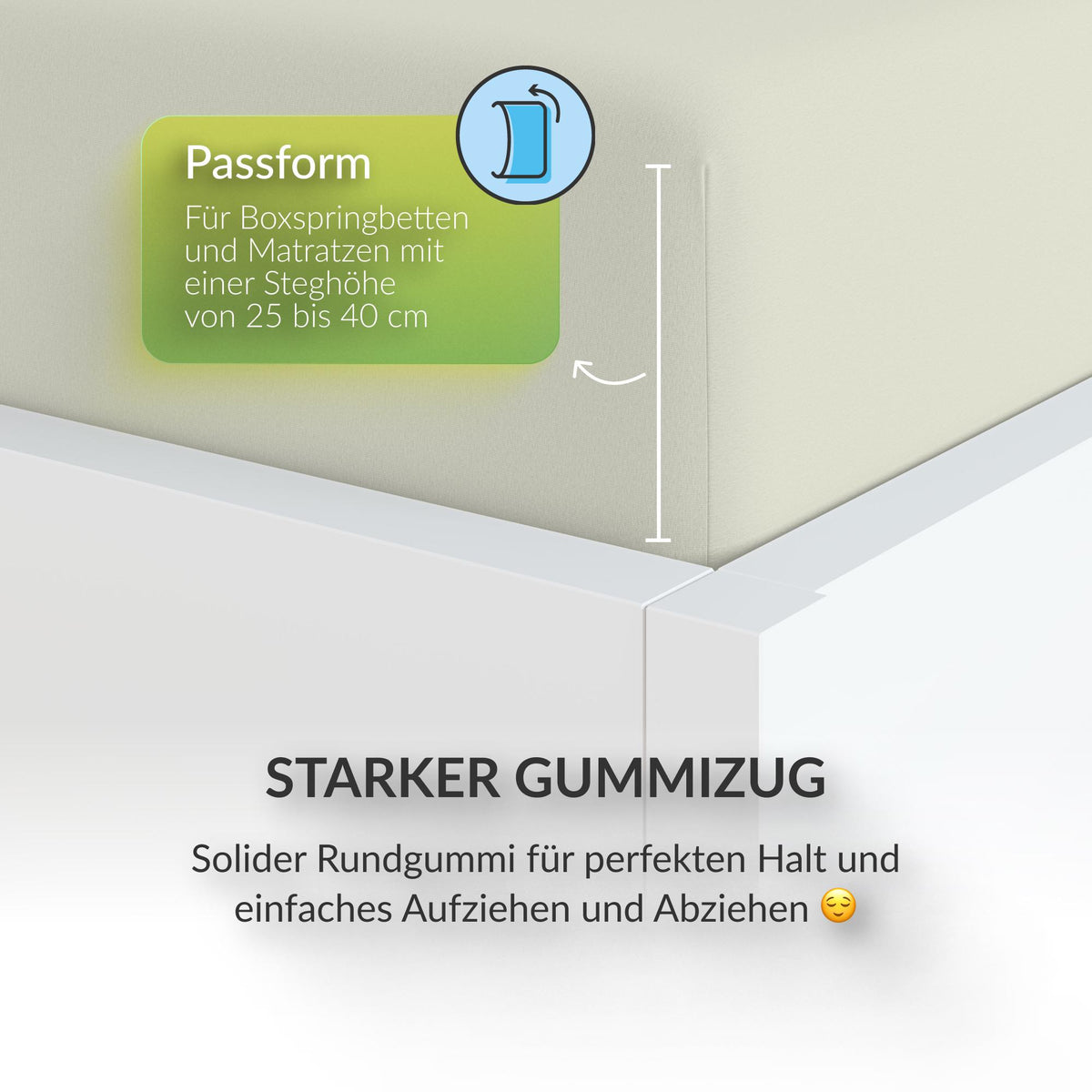 etérea Wasserbett Spannbettlaken