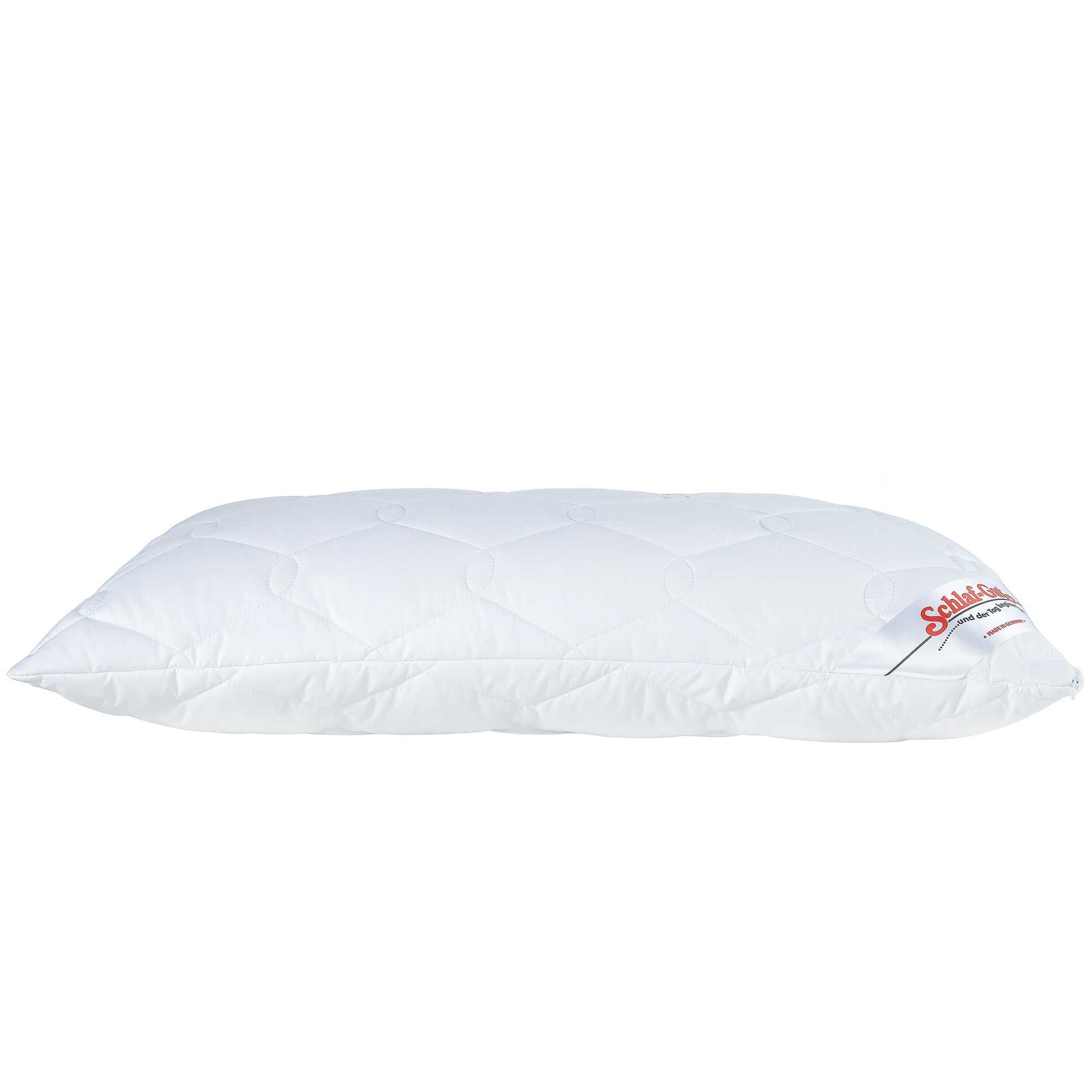 Schlaf-Gut Tencel Kopfkissen gesteppt mit Reißverschluss 40x80 cm 80x80 cm