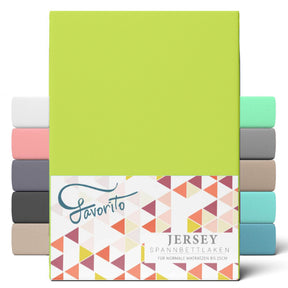 Favorito Jersey Spannbettlaken - von 90x200 bis 200x220 cm