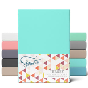 Favorito Jersey Spannbettlaken - von 90x200 bis 200x220 cm