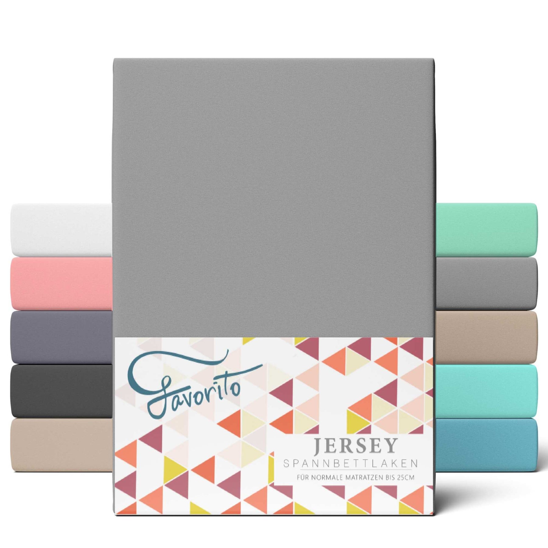 Favorito Jersey Spannbettlaken - von 90x200 bis 200x220 cm