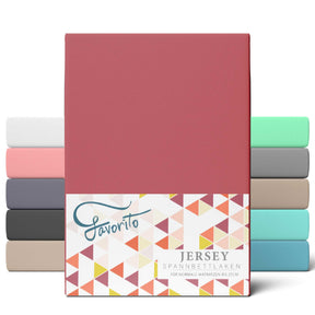 Favorito Jersey Spannbettlaken - von 90x200 bis 200x220 cm