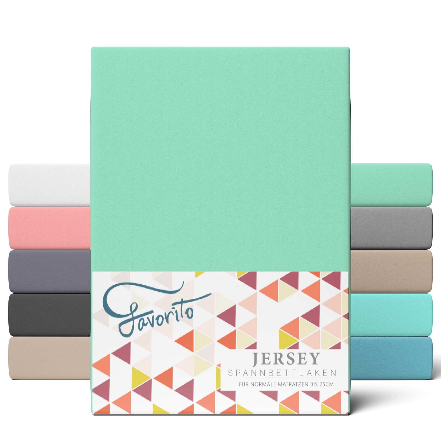 Favorito Jersey Spannbettlaken - von 90x200 bis 200x220 cm