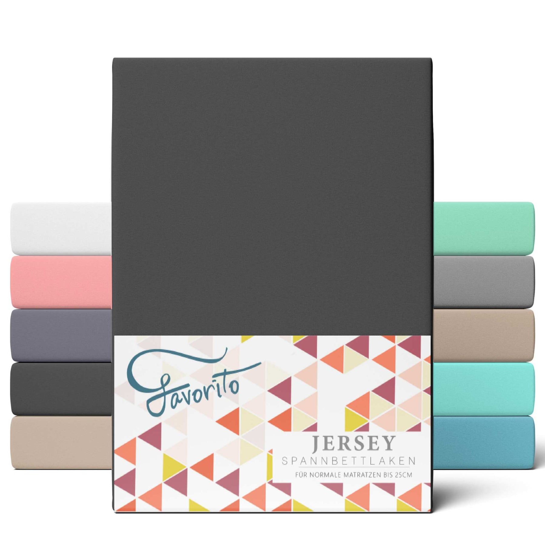 Favorito Jersey Spannbettlaken - von 90x200 bis 200x220 cm