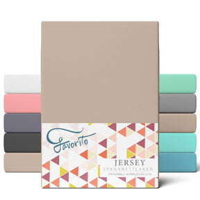Favorito Jersey Spannbettlaken - von 90x200 bis 200x220 cm