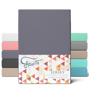 Favorito Jersey Spannbettlaken - von 90x200 bis 200x220 cm
