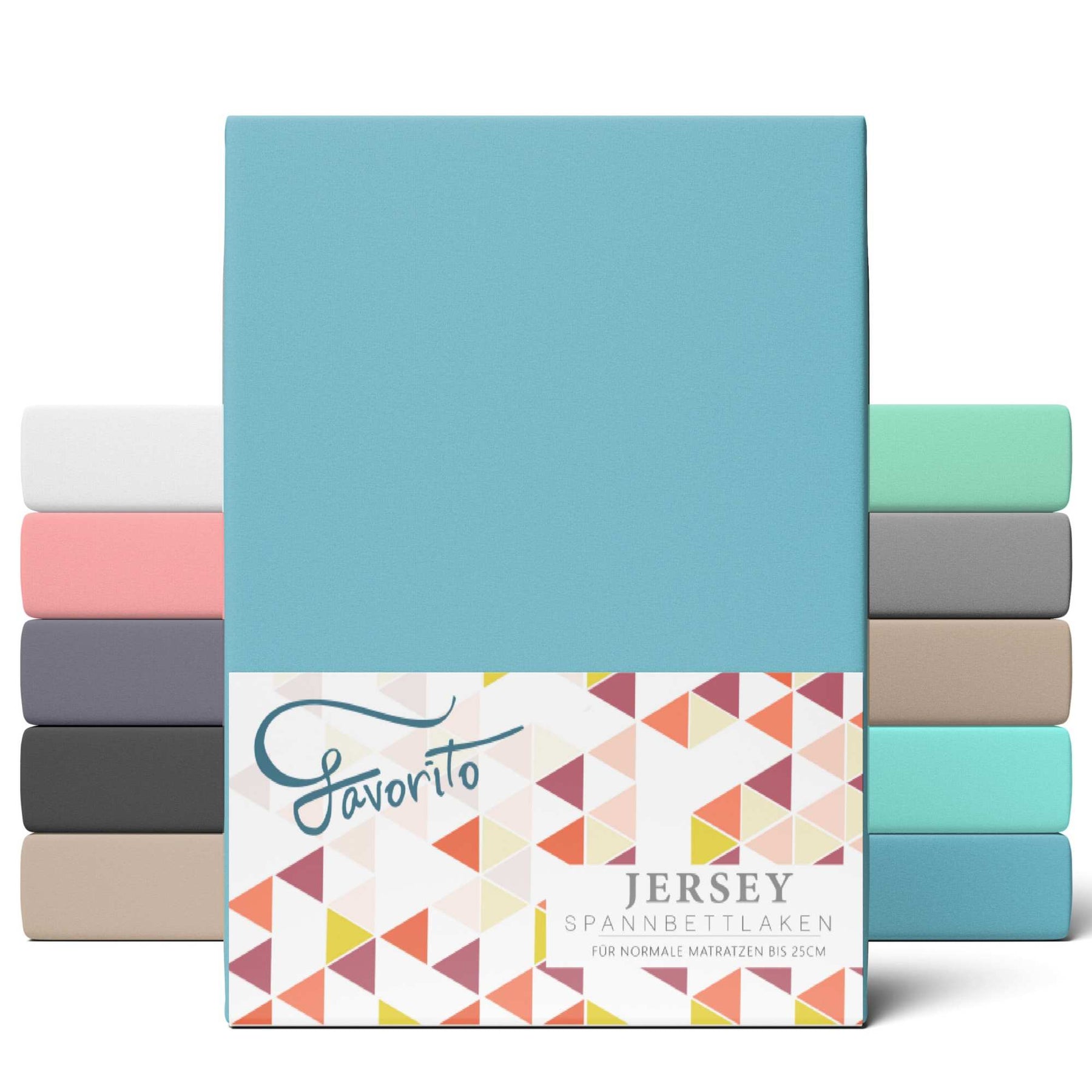Favorito Jersey Spannbettlaken - von 90x200 bis 200x220 cm