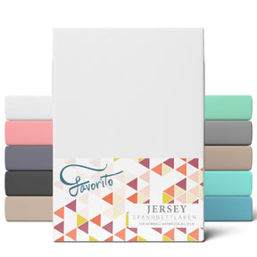 Favorito Jersey Spannbettlaken - von 90x200 bis 200x220 cm