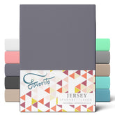 Favorito Jersey Spannbettlaken #farbe_titan