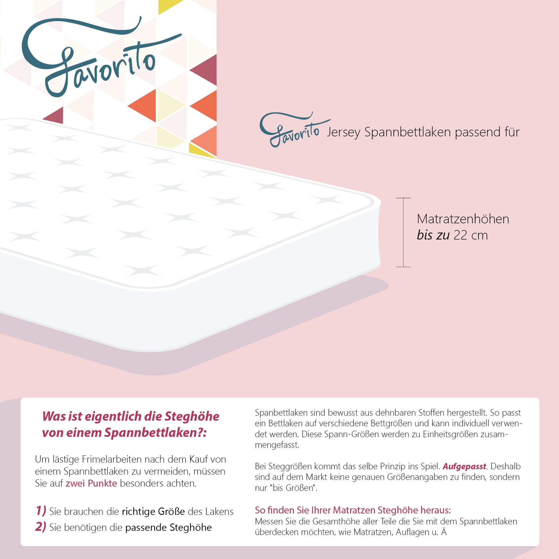 Favorito Jersey Spannbettlaken