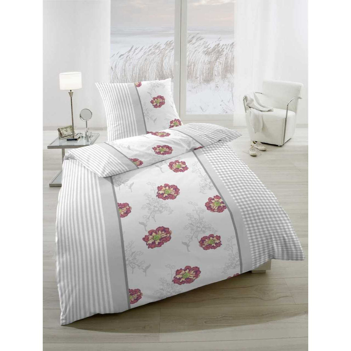 Hahn Feinbiber Bettwäsche #farbe_grau