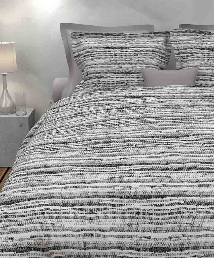 HNL Velvet Touch Baumwoll Bettwäsche Motley Braun Grau 135x200 cm + 80x80 cm