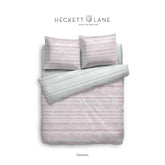 HNL Velvet Touch Baumwoll Bettwäsche Clove Rosa Mint 135x200 cm + 80x80 cm