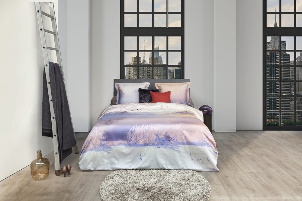 HnL Satin Bettwäsche Merris Nature Rose 135x200 cm + 80x80 cm