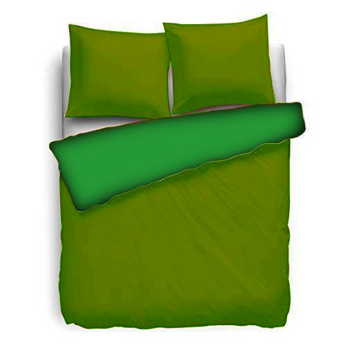 Baumwolle Wende Bettwäsche #farbe_gruen