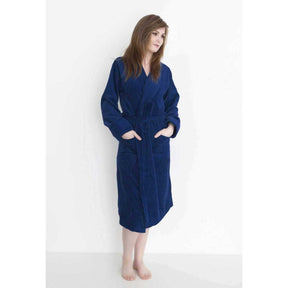 Heckett & Lane Bademantel Velours Baumwolle