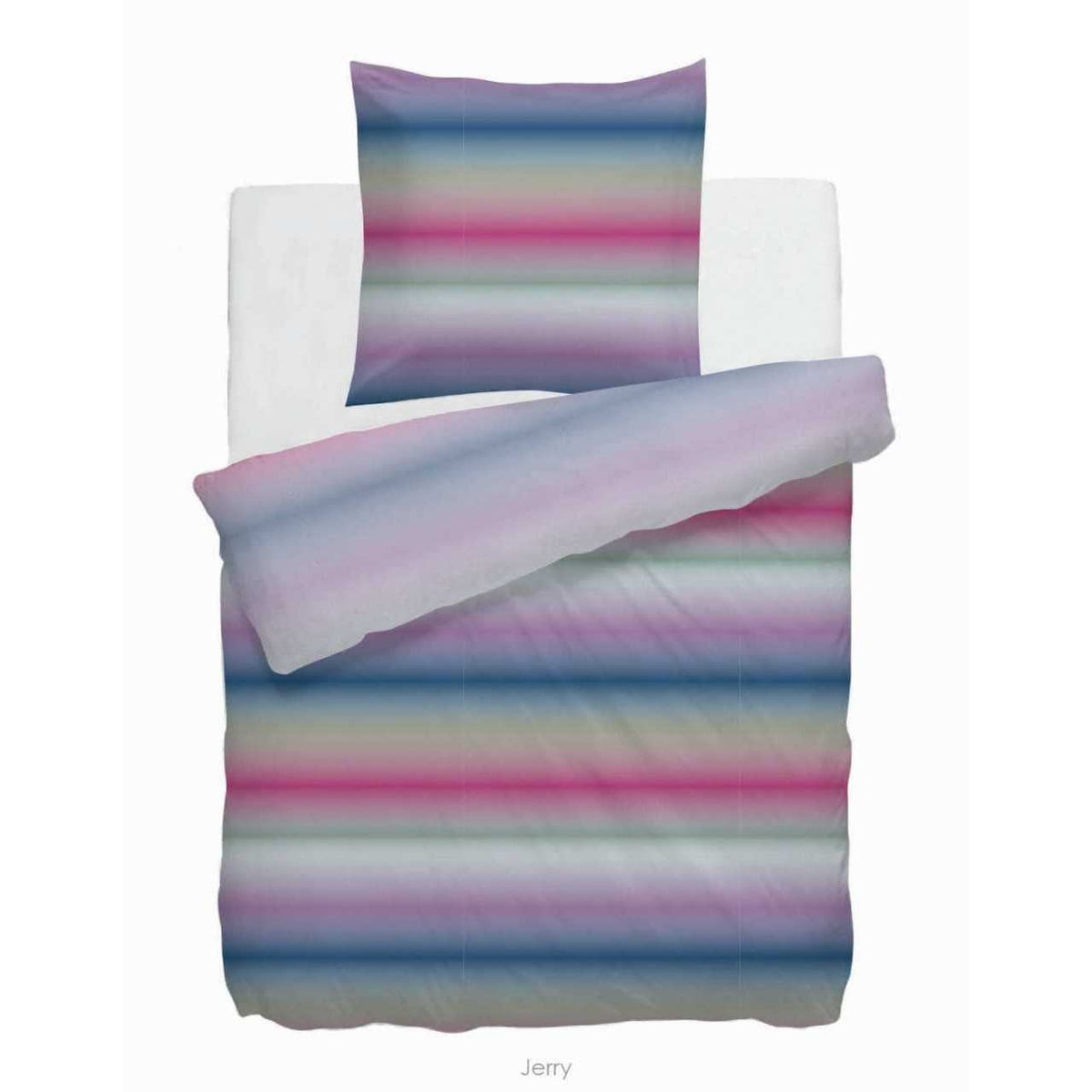 HnL Renforcé Bettwäsche Jerry Purpur 135x200 cm + 80x80 cm