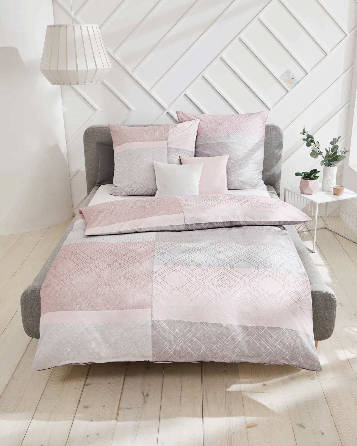 Kaeppel Satin Bettwäsche #farbe_rosenholz,grau