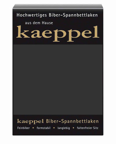 Kaeppel Biber Spannbettlaken Einfarbig #farbe_anthrazit