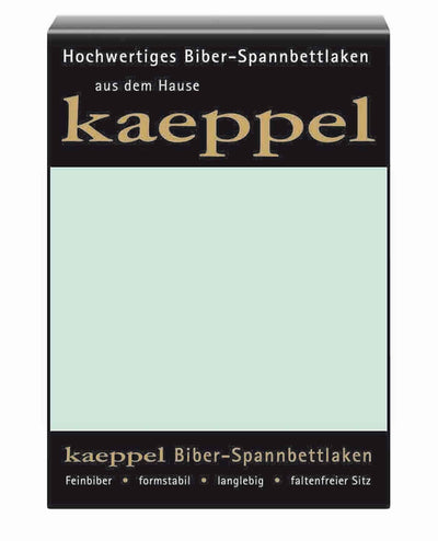 Kaeppel Biber Spannbettlaken Einfarbig Mint #farbe_mint