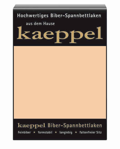 Kaeppel Biber Spannbettlaken Einfarbig Sand #farbe_sand