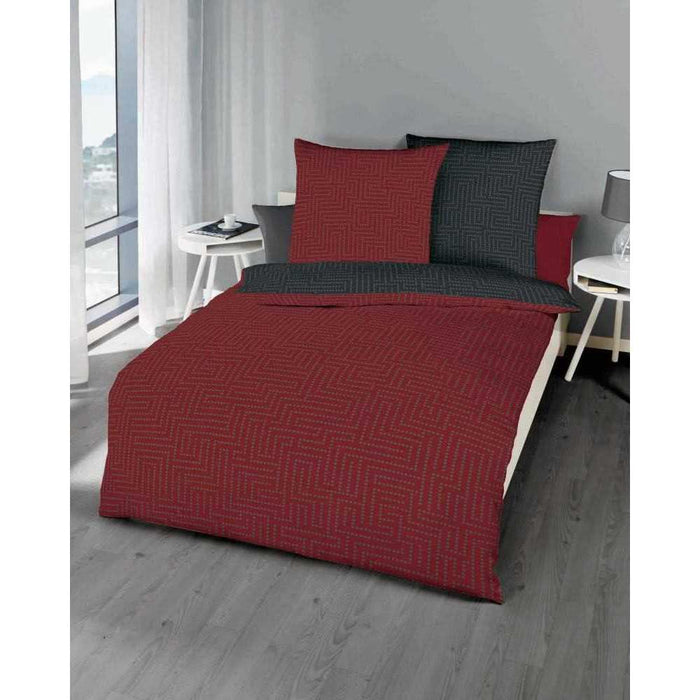 Kaeppel Mako Satin Bettwäsche #farbe_rubin