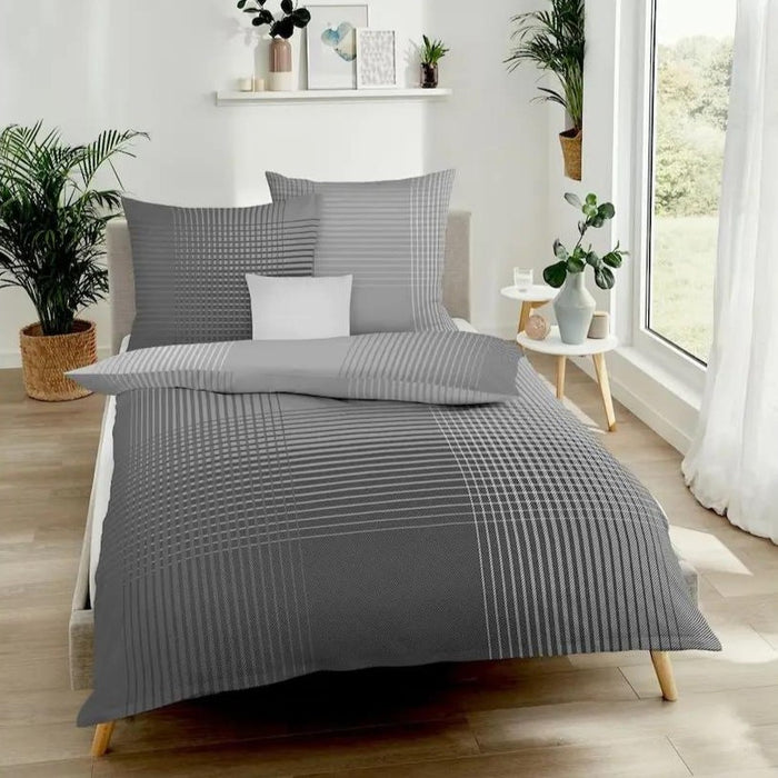 Kaeppel Biber Bettwäsche Master Karo #farbe_135x200-cm-+-80x80-cm