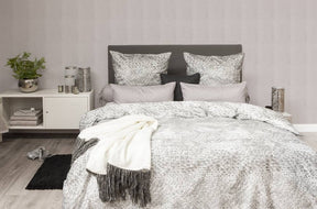 HnL Satin Bettwäsche Grün Muster Refined Kent 155x220 cm