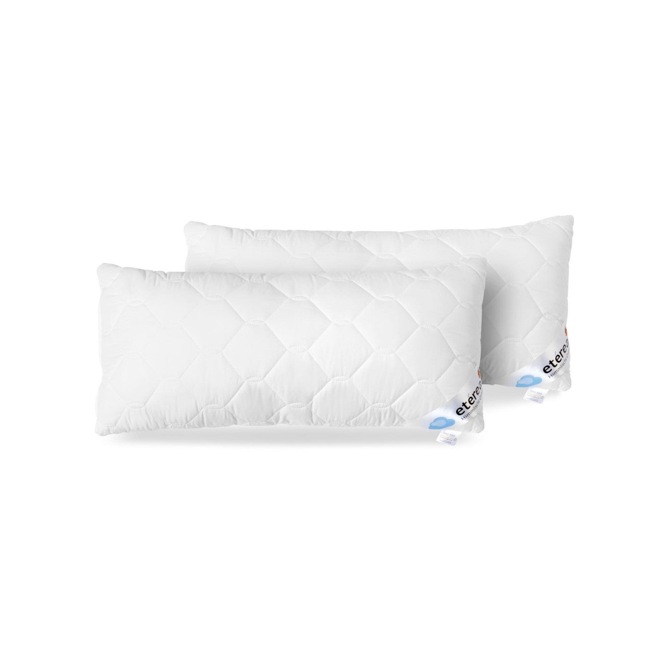 2 tlg Sparset etérea Microfaser Kopfkissen Frieda Komfort mit Reißverschluss 40x60 cm