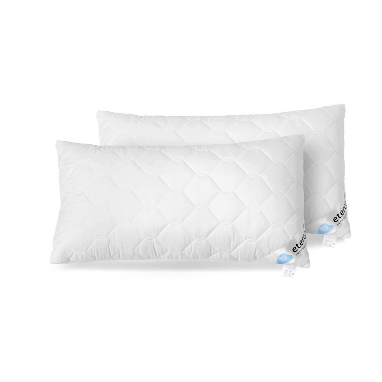 2 tlg Sparset etérea Microfaser Kopfkissen Frieda Komfort mit Reißverschluss 70x90 cm