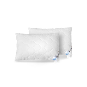 2 tlg Sparset etérea Microfaser Kopfkissen Frieda Komfort mit Reißverschluss 30x50 cm