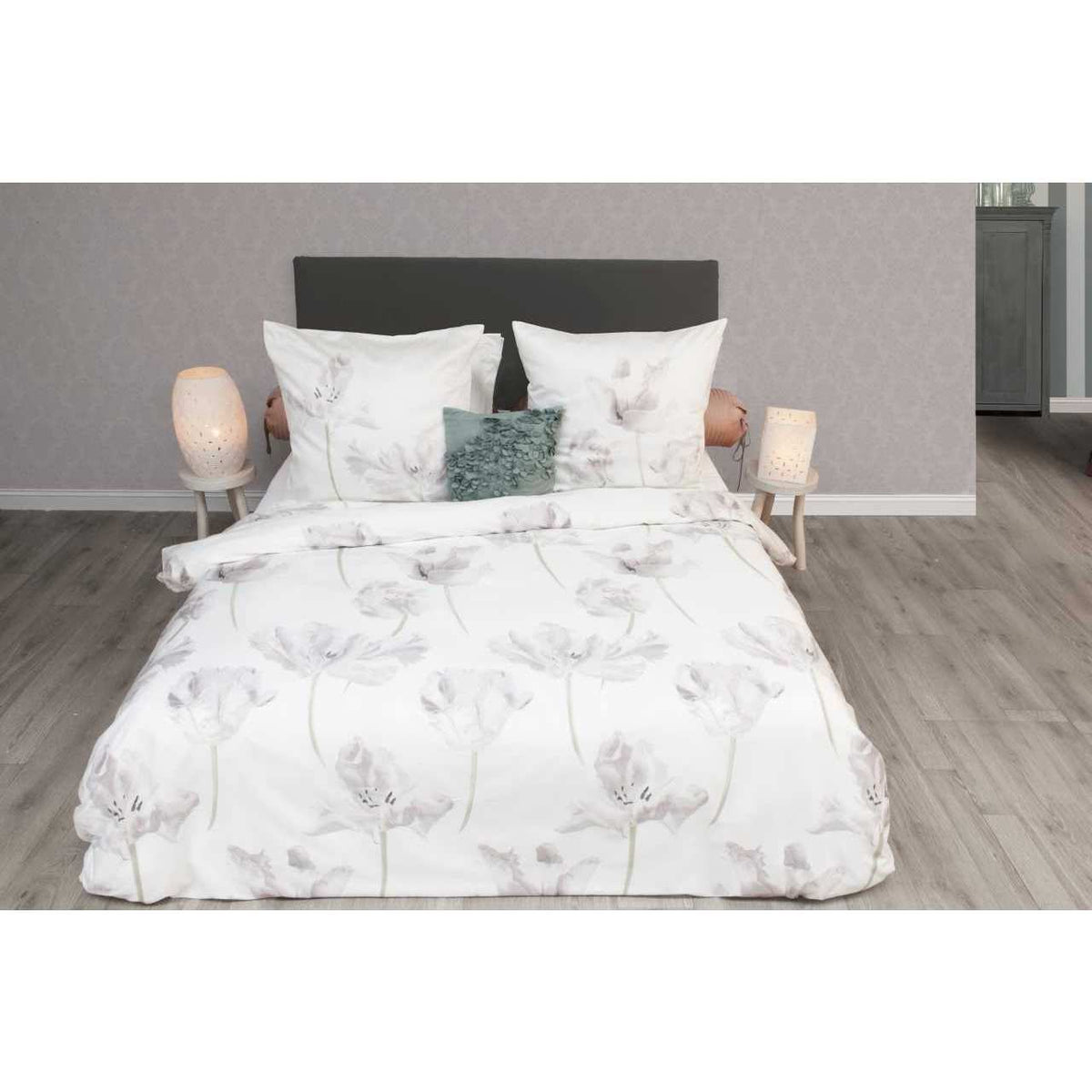 HnL Baumwolle Bettwäsche Weiss Pure Livina 135x200 cm